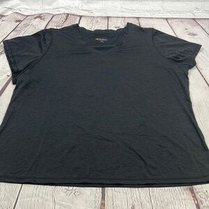 UEC Heathered black v-neck athletic t/shirt 3X
